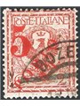 Trentino 1918/19 Floreale 2 c. con soprast. a macchina in rosso "5" n° BZ3 145 Cert. Biondi Cat. € 200 (U)