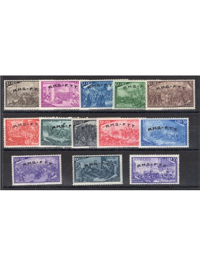 Venezia Giulia 1918/19 Overprint series no. 19/29 Biondi Certificate Cat. €1,750 (**)