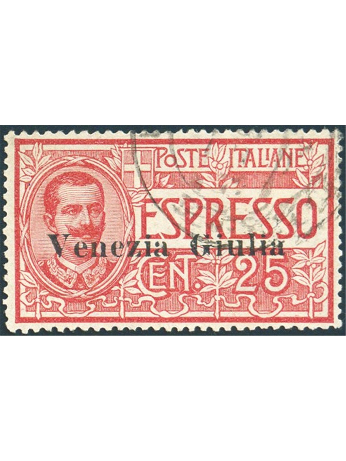 Venezia Giulia 1919 Espressi soprast. "Venezia Giulia" n° 1 Cert. Biondi Cat. € 500 (U)