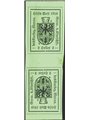 Merano 1918 Stemma 2 h. verde chiaro 1° tipo coppia verticale Tete-Beche n° 4d. Firm. Chia Cert. CiBaFil Cat. € 825 (**)