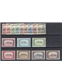 Fiume 1918/19 Mietitori e Vedute n° 4/7 + 9/20 Cert. Biondi Cat. € 2.465 (**)