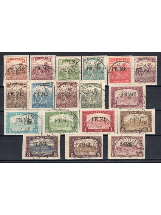 Fiume 1918/19 Harvesters and Views series no. 4/21 Cat. €1,050 (U/Fr)
