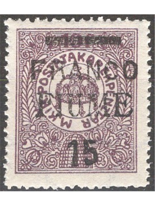 Fiume 1919 Cassa di Risparmio Ungheria soprast. "Fiume" n° 31 Cat. € 125 (**)