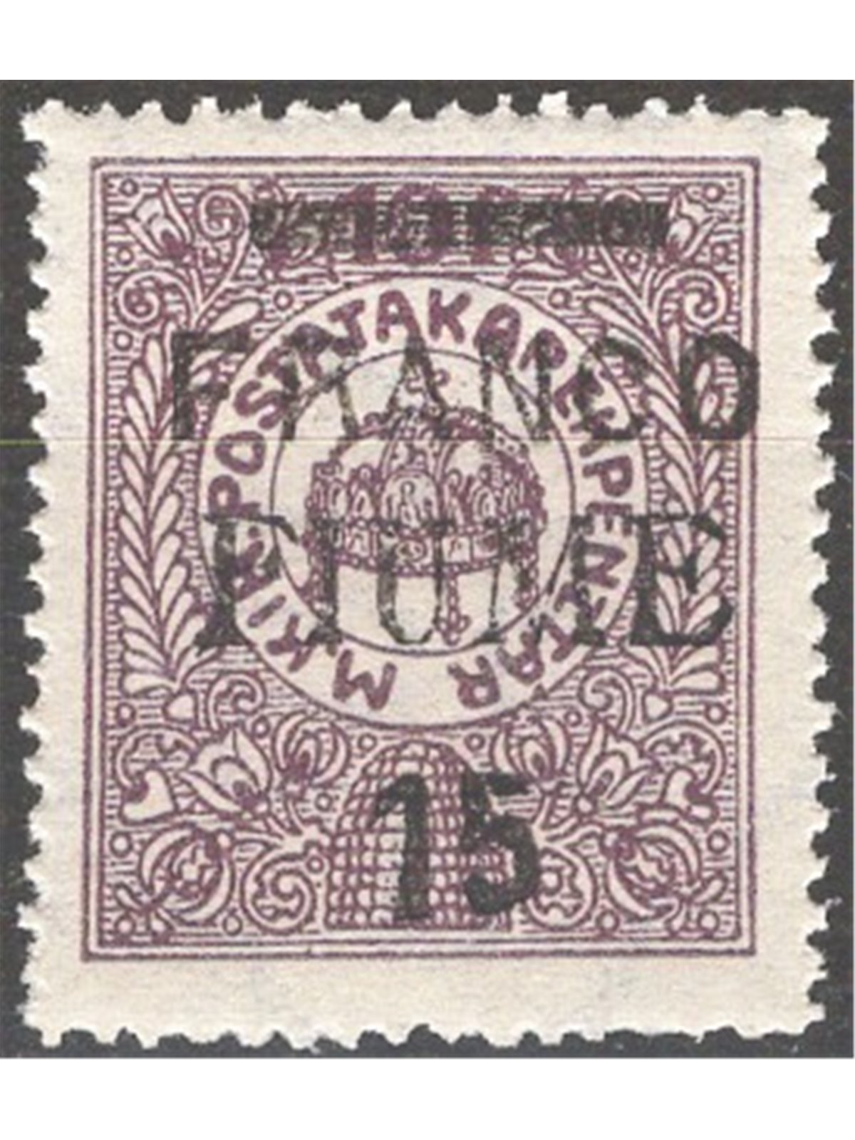 Fiume 1919 Cassa di Risparmio Ungheria soprast. "Fiume" n° 31 Cat. € 125 (**)