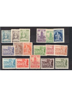Fiume 1919 Allegorie e vedute serie n° 32/48 Cert. CiBaFil Cert. Biondi Cat. € 280 (*)