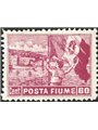 Rijeka 1919 Views 60 c. carmine with inscription “Poste Fiume” perforated 12¼x12½ no. 55/Ib certified Biondi Cat. €1,250 (*)