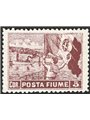 Rijeka 1919 Allegories 5 c. brown perforated 12½x12½ – unlisted (no. 61) Cert. IC (**)