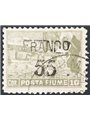 Rijeka 1919/20 Views overprinted 55 c. on 10 c. olive perforation 10½ no. 87/I certified CiBaFil Cat. €2,000 (U)