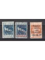 Rijeka 1920 Regency of Carnaro with overprint in a different colour for the 25 c. new 1 £ denomination on 25 and modified overpr
