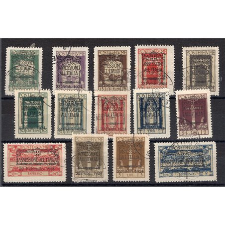 Fiume 1924 S. Vito serie n° 214/25 + Ex 11/12 Cat. € 1.300 (U)