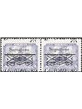 Fiume Segnatasse 1921 Fondazione L. 0,40 su 80 c. violetto con soprast. fortemente spostata in basso cifre a cavallo n° 21ob. (*
