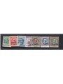 Dalmazia 1919/22 Soprast. serie n° 2/8 Cert. CiBaFil Cat. € 240 (*)