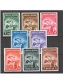Albania 1943 Antiturbercolari serie n° 38/45 Cat. € 75 (**)