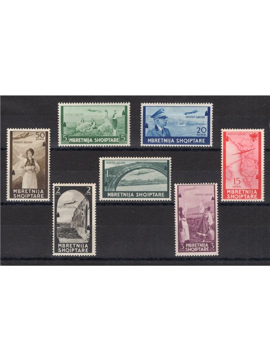 Albania 1940 P.A. Various subjects series no. 5/11 catalogue price €200 (*)