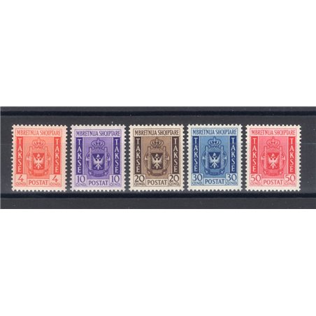 Albania 1940 Revenue stamp with Albanian coat of arms series no. 1/5 Biondi certificate catalogue price €1,500 (**)