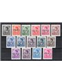 Lubiana 1941 Francobolli di Jugoslavia del 1939/42 con soprast. “Co. Ci” a mano serie n° 1B/15B Cert. Apicella Cat. € 2.720 (*)