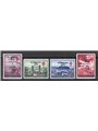 Ljubljana 1941 Yugoslav Red Cross stamps with overprint series no. 57/60 certified by Sorani catalogue price €2,500 (**)