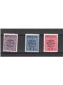 Ljubljana 1941 Yugoslav tax stamp with overprint series no. 11/13 CiBaFil certificate Cat. €300 (**)
