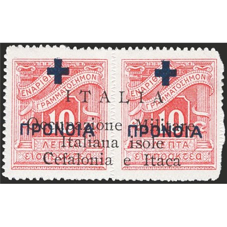 Kefalonia and Ithaca Argostoli 1941 Greek Social Security stamps overprint no. 28 CiBaFil Cert. Cat. €1,100 (**)