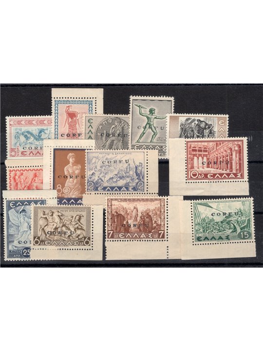 Corfu Italian Military Occupation 1941 Mythological overprint series no. 19/31 certified by Biondi catalogue price €3,500 (**)