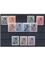 Zona Fiumano Kupa 1941 Francobolli di Jugoslavia Re Pietro soprast. serie n° 1/10 + 12 Cert. CiBaFil Cat. € 900 (U)