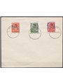 Zona Fiumano Kupa 1942 Lettera filatelica affrancata con serie Opera Nazionale Maternità ed Infanzia serie n° 36/38 obliterata a