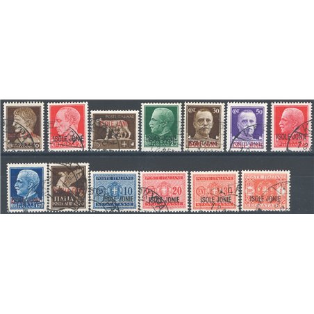 I Jonie 1941 Complete 1st Issue series no. 1/8 + P.A. 1 + St. 1/4 Cat. € 150 (U)