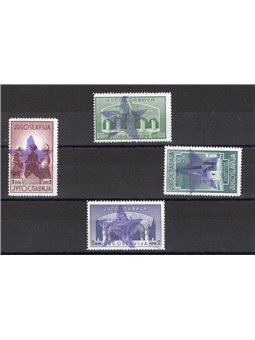 Libero Montenegro Partigiani di Ivangrad 1943/44 Legionari con soprast. violetto di una grande stella CEI serie n° 50/53. Firm. 