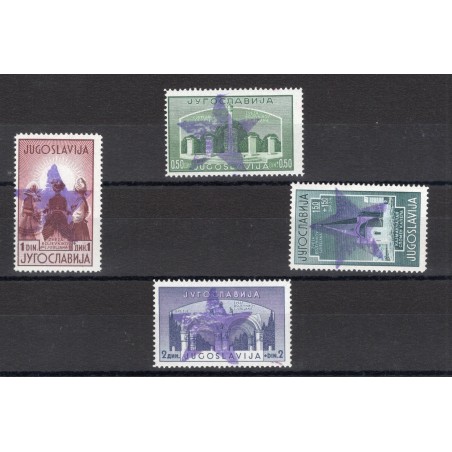 Libero Montenegro Partigiani di Ivangrad 1943/44 Legionari con soprast. violetto di una grande stella CEI serie n° 50/53. Firm. 