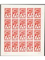 Free Montenegro Partisans of Ivangrad 1944 Stylised partisan 20-stamp sheet CEI No. 54. Certified by Biondi. Catalogue price: €5
