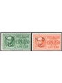 Yugoslavia Primosten 1944 Express stamps with hand-stamped overprint “N.D.H.” print run of 20 sets CEI series no. 23/24. Signed 