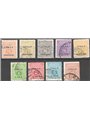 Sicilia 1943 Cifra al centro serie n° 1/9 Cat. € 65 (**)