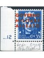 Naples 1943 Imperial 35 c. light blue sheet corner with plate number ‘...12’ and overprint no. 11 certified by Biondi (**)