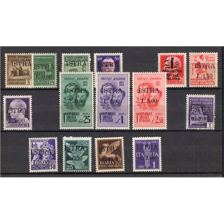 Istria (Pula) 1945 Overprint ‘Istra’ series no. 22/36 Cilio certificate catalogue price €1,000 (**)