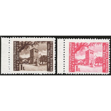 Istria and the Slovenian Littoral 1946 St Justus 11½ perforation series no. 60Aa/Aa Biondi Certificate Cat. €5,600 (**)