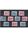 Litorale Sloveno (Amm. Militare Jugoslava) 1947 Soprast. serie n° 67/76 Cat. € 250 (U)