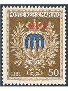 Naples Liberation from Nazi Occupation 1943 Imperial 20 + 35 + 50 c. with overprint of the anti-Nazi uprising CEI series no. 1A/