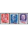 Naples Liberation from Nazi Occupation 1943 Imperial 20 + 35 + 50 c. with overprint of the anti-Nazi uprising CEI series no. 1A/