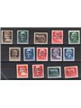 Zara 1943 Imperiale soprast. la serie senza gli alti valori serie n° 1/13 + 15 Cert. CiBaFil Cat. € 4.000 (**)