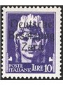 Zara 1 943 Imperial 10 £ violet with Occupation overprint No. 14. Ludin BPP stamp. CiBaFil Cert. Cat. €5,000 (**)