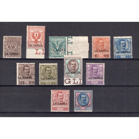 Levante Chania 1905 Floral and Michetti overprint no. 3/13 Raybaudi certificate for the 10 c Cat. €4,500 (**)
