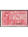 Levante La Canea 1906 Espressi 25 c. rosa soprast. n° 1 Cat. € 50 (**)