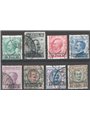 Levante Constantinople 1909/11 Overprinted series no. 20/27. Cat. € 175 (U)