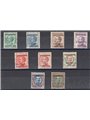Levante Costantinopoli 1923 Soprast. serie n° 76/84 con ottima centratura Cert. CiBaFil Cat. € 200 (**)
