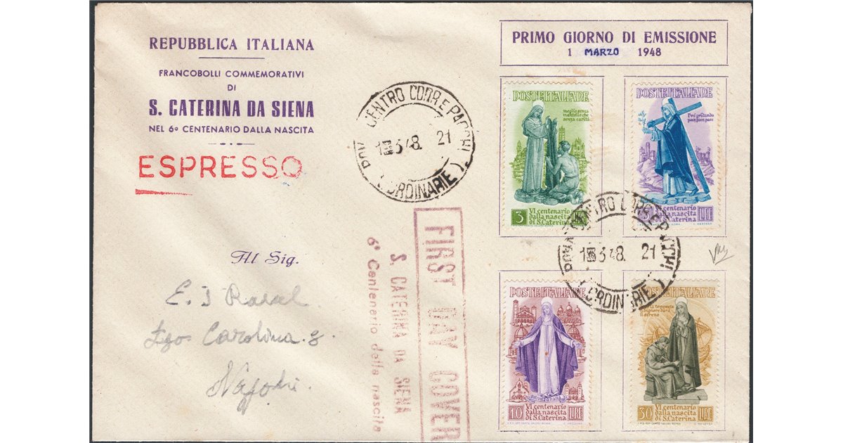 Levante Constantinople 1922 Express overprint 15 p. on 30 c. no. 2 Chia certificate Cat. €1,828 (** )