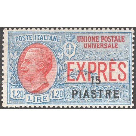 Levante Constantinople 1923 Express overprinted 1.20 £ on 15 p. no. 3 Cat. € 55 (**)