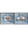 Levante Constantinople 1922 Overprinted tax stamps series no. 5/6 Biondi Certificate Cat. € 9,700 (**)