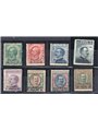 Levante Durazzo 1909/11 Soprast. serie n° 1/8 Cert. Biondi Cat. € 1.750 (**)