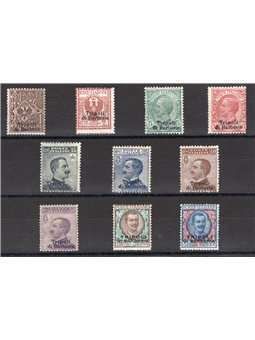 Levante Tripoli of Barbary 1909 Overprint series no. 1/10 CiBaFil Cert. Cat. € 1,900 (**)