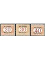 China Beijing 1918 Tax stamp overprint series No. 6/8 Biondi certified Cat. €3,000 (**)